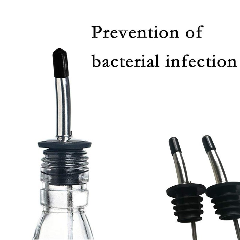 Golf 200Pcs liquor spout covers,Pourers Spouts Covers Dust Rubber Caps for Olive Oil Liquor Bottles (Black) - Image 4